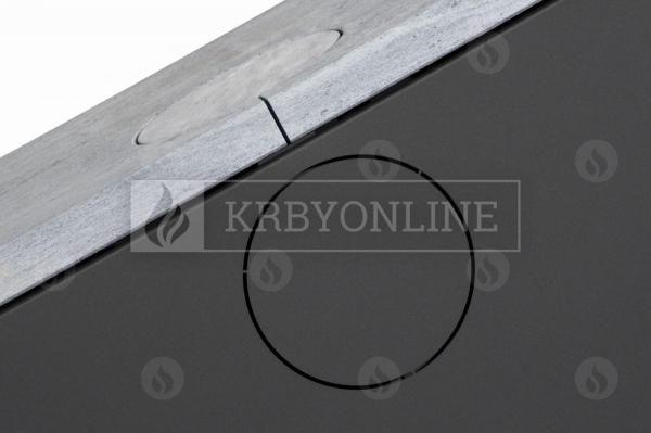 Romotop Riano N03 mastenec, designové, kvalitné, oceľové krbové kachle so širokým presklením krbyonline