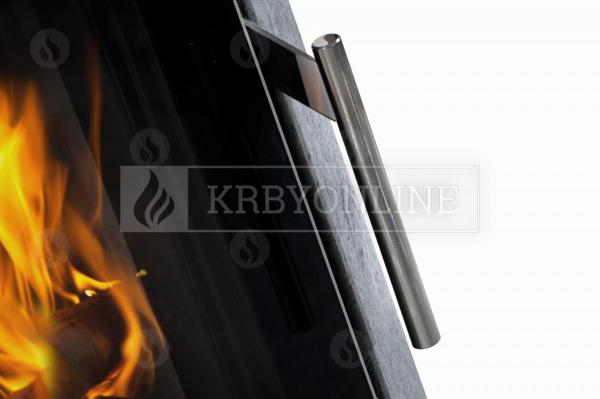 Romotop Riano N03 mastenec, designové, kvalitné, oceľové krbové kachle so širokým presklením krbyonline