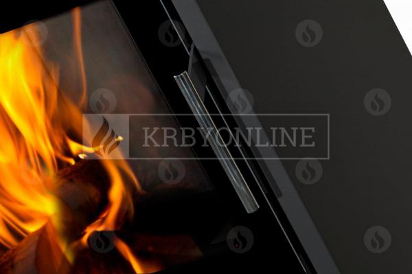 Romotop Riano N01 plech, designové, kvalitné, oceľové krbové kachle so širokým presklením krbyonline