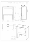Romotop Riano N01 plech, designové, kvalitné, oceľové krbové kachle so širokým presklením krbyonline