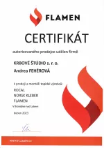 Flamen certifikát - Odborné školenie - KRBOVÉ ŠTÚDIO - Andrea Fehérová krbyonline