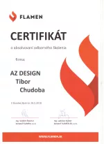 Flamen certifikát - Odborné školenie - AZ DESIGN - Tibor Chudoba krbyonline
