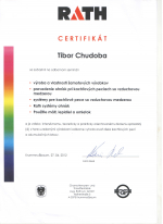 Rath certifikát - Odborný seminár - AZ DESIGN - Tibor Chudoba krbyonline