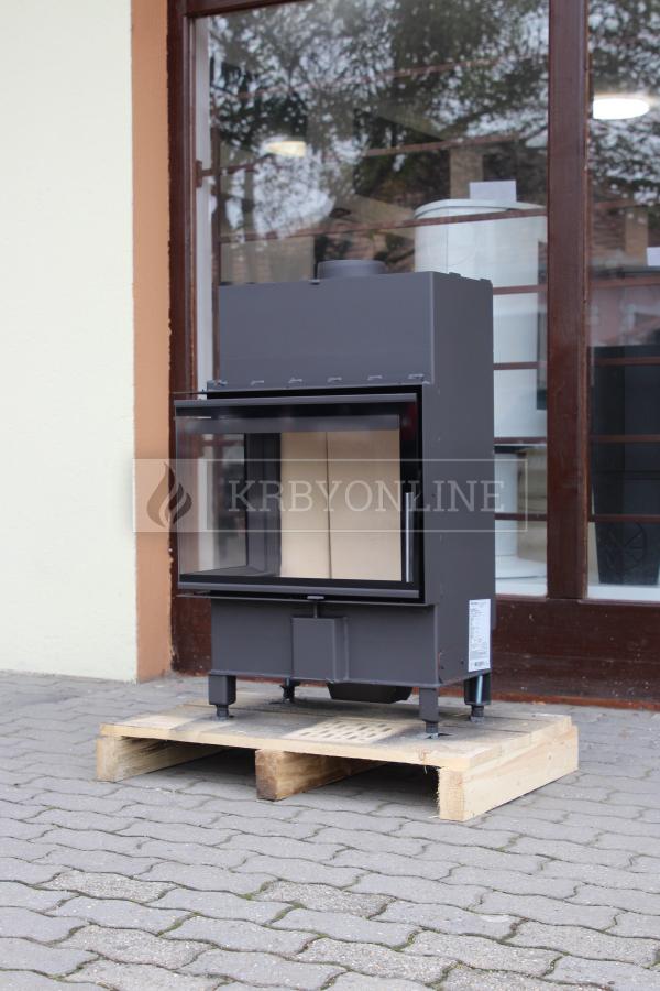 Romotop Heat R/L 2g S 60.44.33.13 oceľová, teplovzdušná, rohová krbová vložka krbyonline, krb, krby, kozub