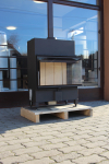 Romotop Heat R/L 2g S 70.44.33.23 oceľová, teplovzdušná, rohová krbová vložka krbyonline, krb, krby, kozub