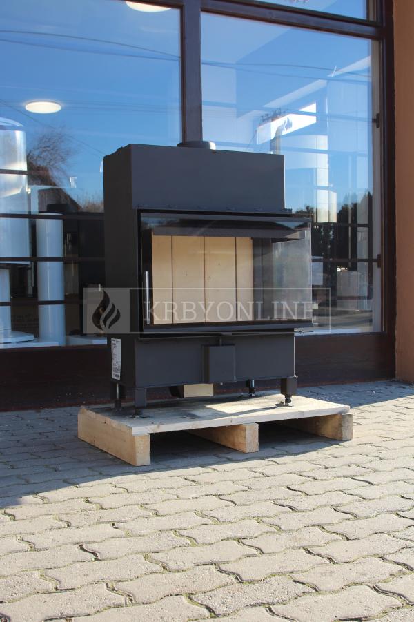 Romotop Heat R/L 2g S 70.44.33.23 oceľová, teplovzdušná, rohová krbová vložka krbyonline, krb, krby, kozub