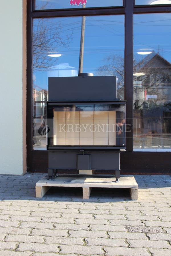 Romotop Heat R/L 2g S 70.44.33.23 oceľová, teplovzdušná, rohová krbová vložka krbyonline, krb, krby, kozub