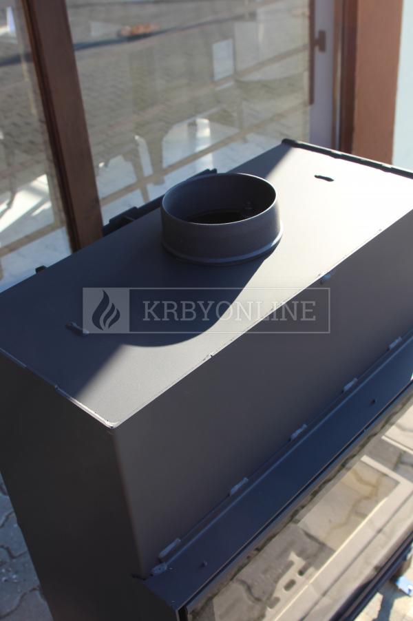 Romotop Heat R/L 2g S 70.44.33.23 oceľová, teplovzdušná, rohová krbová vložka krbyonline, krb, krby, kozub