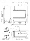 Romotop Heat R/L 2g S 70.44.33.23 oceľová, teplovzdušná, rohová krbová vložka krbyonline, krb, krby, kozub