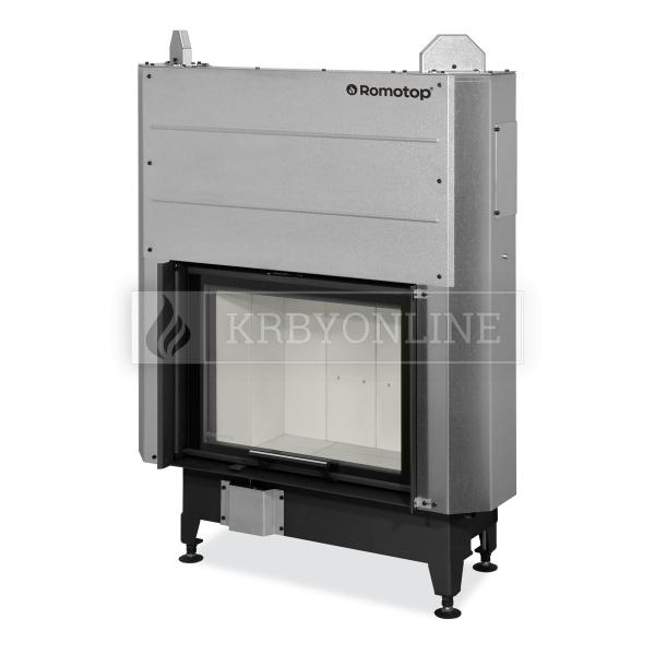 Romotop Heat 2g L 66.50.01  oceľová, teplovzdušná, rovná krbová vložka s výsuvnými dvierkami krbyonline, krb, krby, kozub