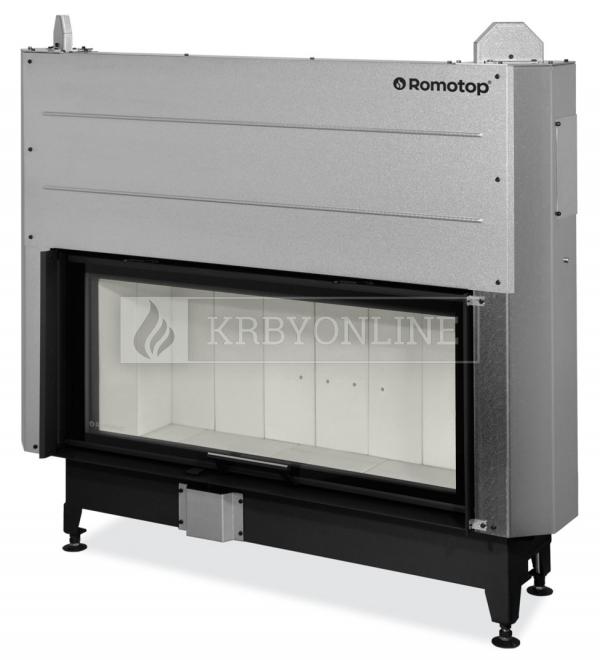 Romotop Heat 3g L 110.50.01 oceľová, teplovzdušná, rovná krbová vložka s výsuvnými dvierkami krbyonline, krb, krby, kozub