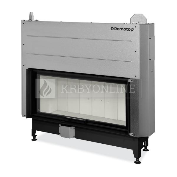 Romotop Heat 3g L 110.50.01 oceľová, teplovzdušná, rovná krbová vložka s výsuvnými dvierkami krbyonline, krb, krby, kozub