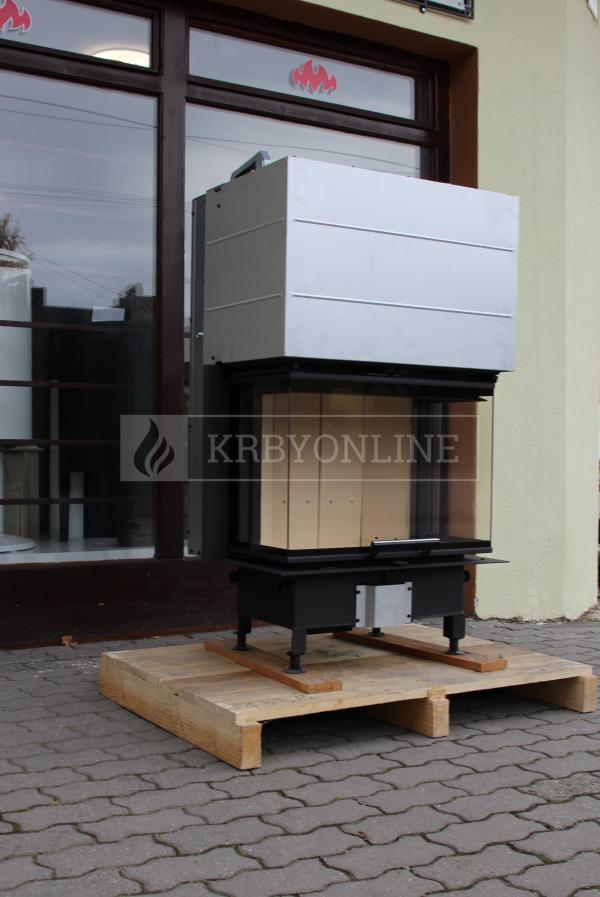Romotop Heat C 2g L 65.52.31.21 oceľová, teplovzdušná, trojstranná krbová vložka s výsuvnými dvierkami krbyonline, krb, krby, kozub