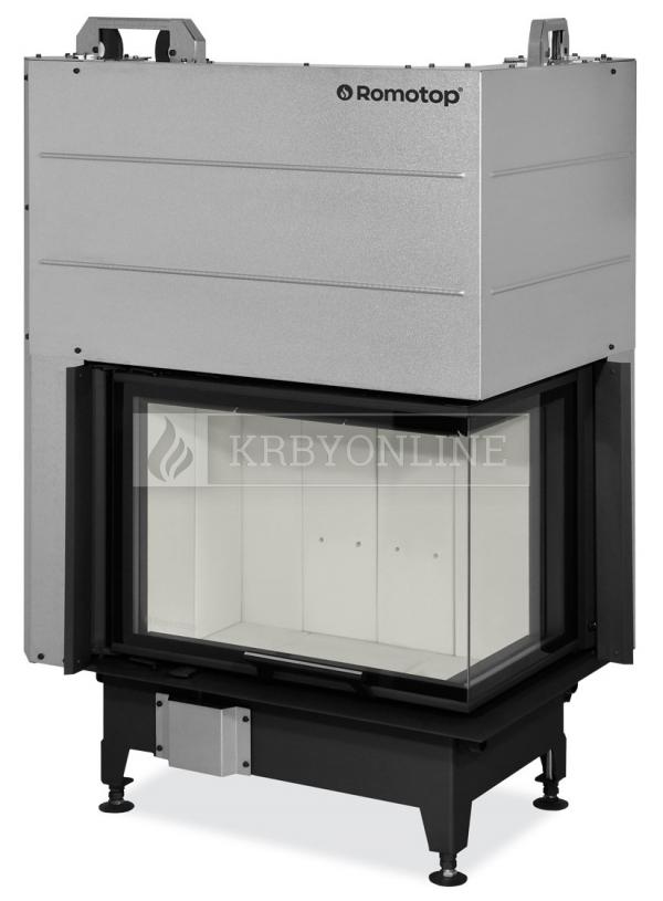 Romotop Heat R/L 2g L 65.51.40.21 oceľová, teplovzdušná, trojstranná krbová vložka s výsuvnými dvierkami krbyonline, krb, krby, kozub