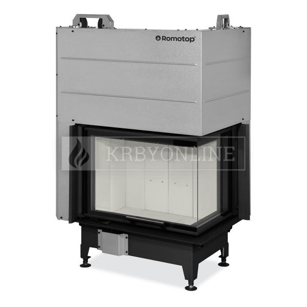 Romotop Heat R/L 2g L 65.51.40.21 oceľová, teplovzdušná, trojstranná krbová vložka s výsuvnými dvierkami krbyonline, krb, krby, kozub