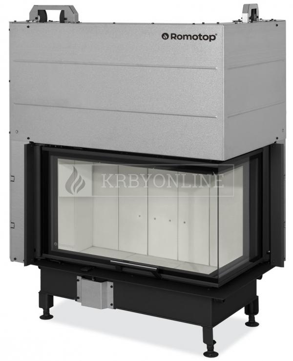 Romotop Heat R/L 3g L 81.51.40.24 oceľová, teplovzdušná, trojstranná krbová vložka s výsuvnými dvierkami krbyonline, krb, krby, kozub