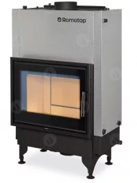 Romotop KV 025 W01 BD teplovodná krbová vložka rovná s trojitým presklením a zadným prikladaním