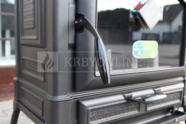 La Nordica Isetta s varnou platňou liatinové krbové kachle krbyonline