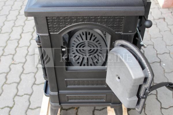 La Nordica Isetta s varnou platňou liatinové krbové kachle krbyonline