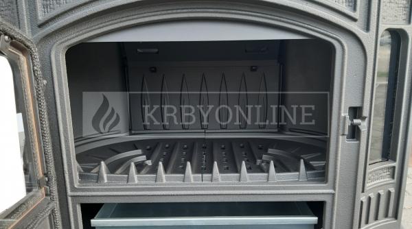 Kratki KOZA K9 teplovzdušné liatinové krbové kachle krbyonline