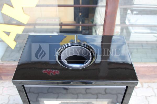 Romotop LAREDO F 01 kvalitné, designové, oceľové krbové kachle a keramikou krbyonline