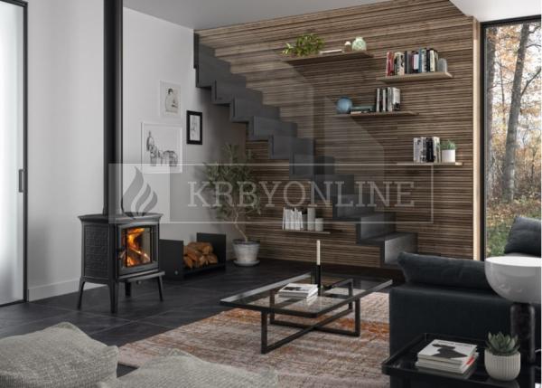 Hergóm CRAFTSBURY splyňovacie liatinové krbové kachle čierne krbyonline