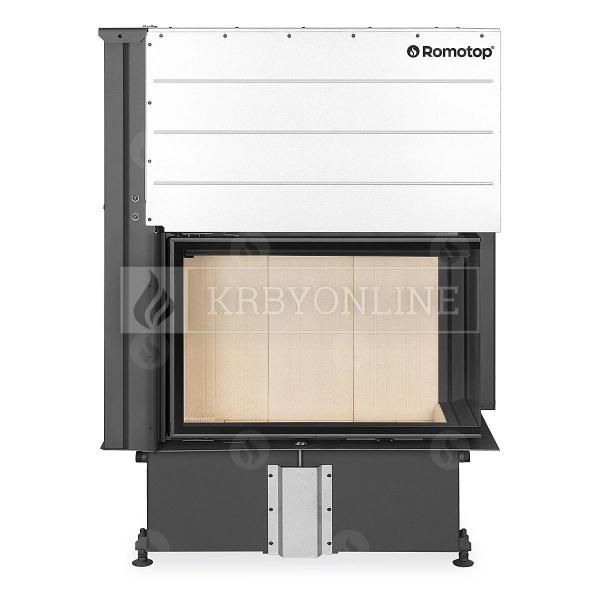 Romotop Impression R/L 2g L 83.60.34.21 rohová oceľová masívna krbová vložka s výsuvnými dvierkami krbyonline
