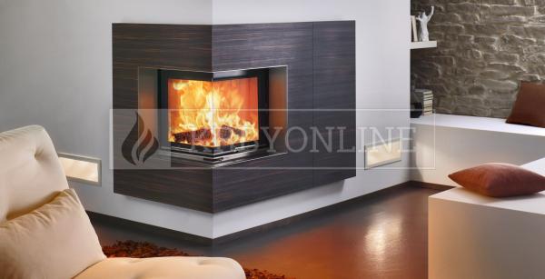 Spartherm Mini 2 L/Rh rohová oceľová krbová vložka s výsuvnými dvierkami krbyonline