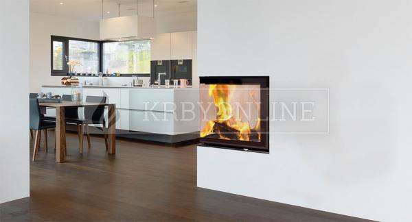 Spartherm Varia 2 L/Rh 50 rohová oceľová krbová vložka s výsuvnými dvierkami krbyonline