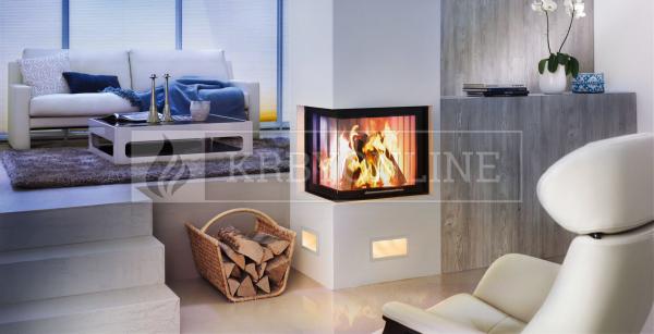 Spartherm Varia 2 L/Rh 55 rohová oceľová krbová vložka s výsuvnými dvierkami krbyonline