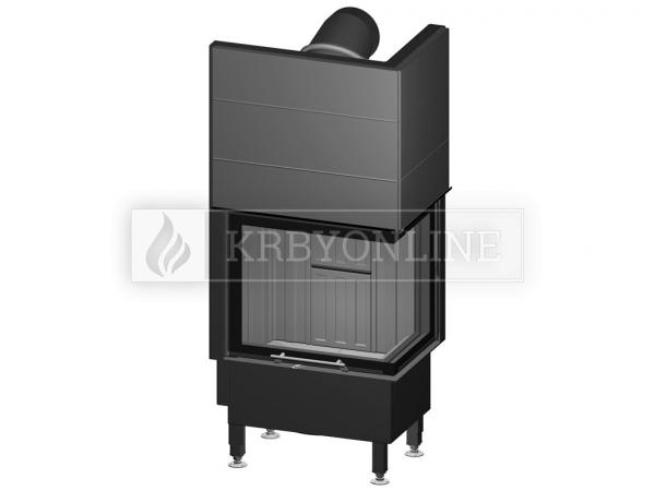 Spartherm Varia 2 L/Rh 55 rohová oceľová krbová vložka s výsuvnými dvierkami krbyonline