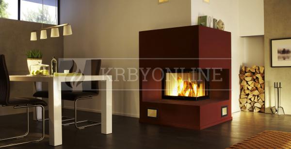 Spartherm Varia 2 L/R 51h rohová oceľová krbová vložka s výsuvnými dvierkami krbyonline