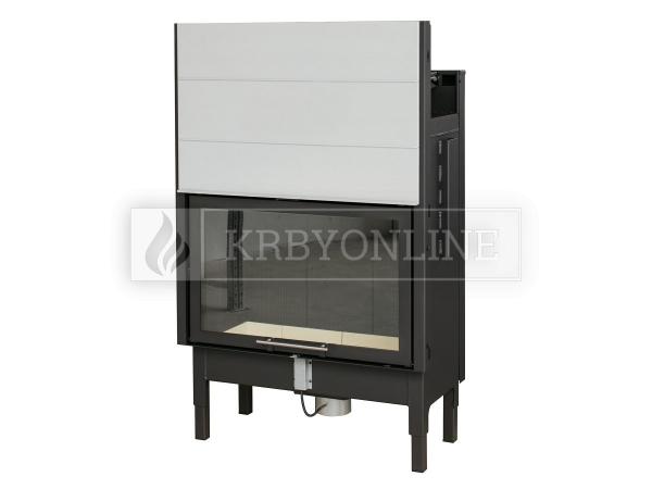 Spartherm Global 1Vh 80 rovná oceľová krbová vložka s výsuvnými dvierkami krbyonline