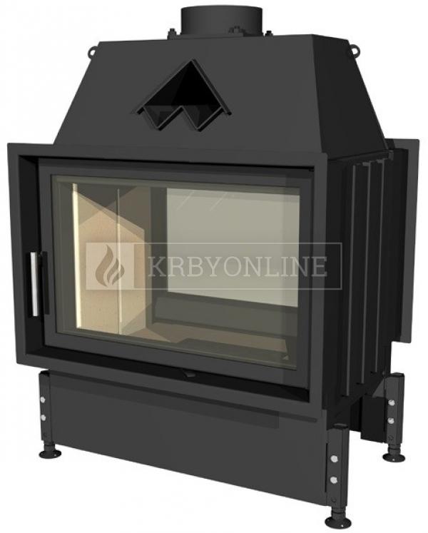 Kobok Chopok O 780/450 510 560 obojstranná teplovzdušná oceľová krbová vložka s otváraním do boku krbyonline