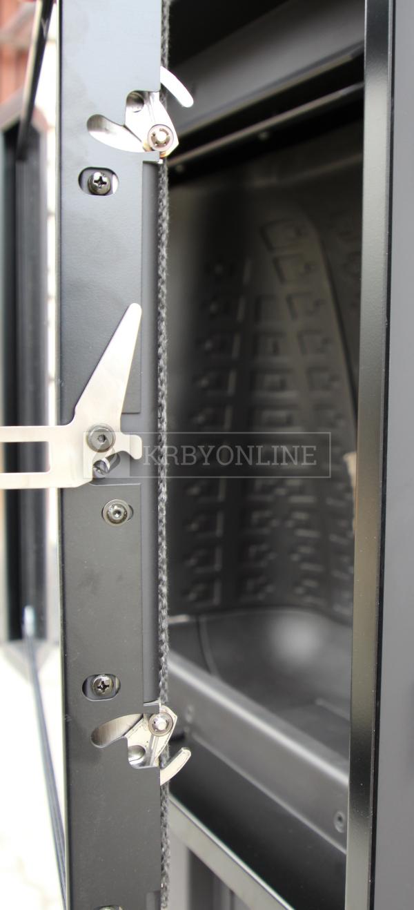 BeF Passive 6, čierny carcon, rám teplovzdušná krbová vložka rovná krbyonline