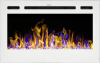 Aflamo Majestic 36 moderný elektrický krb s 3D efektom plameňa biely krbyonline