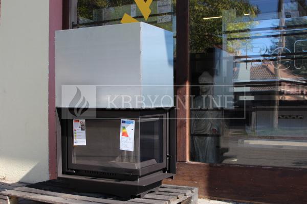 Kratki Maja R BS G rohová krbová vložka s výsuvným otváraním dvierok pravé presklenie krbyonline