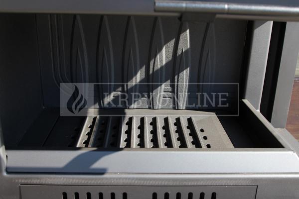 Kratki Maja R BS G rohová krbová vložka s výsuvným otváraním dvierok pravé presklenie krbyonline