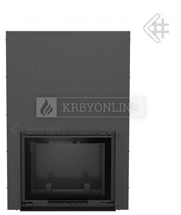  Kratki Maja G DECO W teplovodná krbová vložka s výsuvným otváraním dvierok a dekoratívnym sklom krbyonline