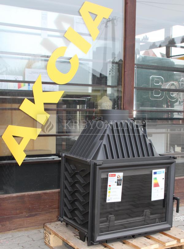 Kratki Zuzia PF teplovzdušná liatinová krbová vložka rovná krbyonline