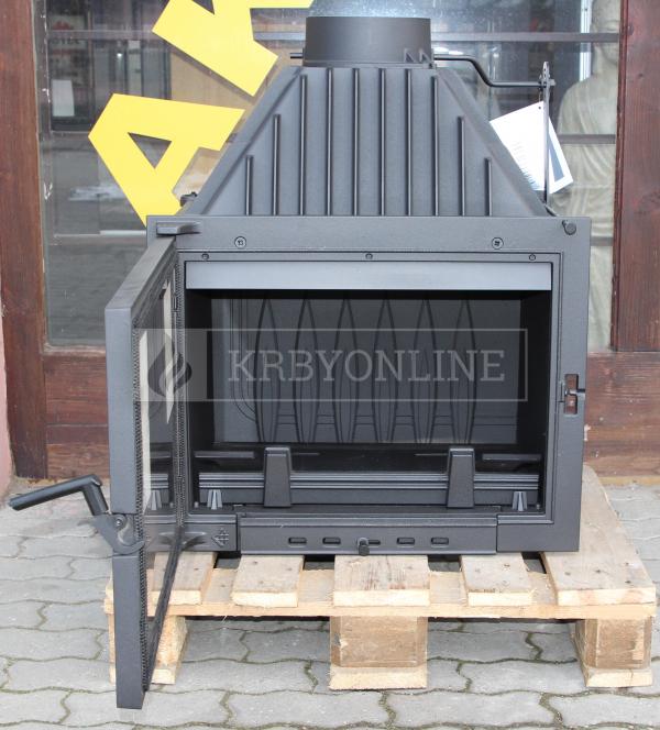 Kratki Zuzia PF teplovzdušná liatinová krbová vložka rovná krbyonline