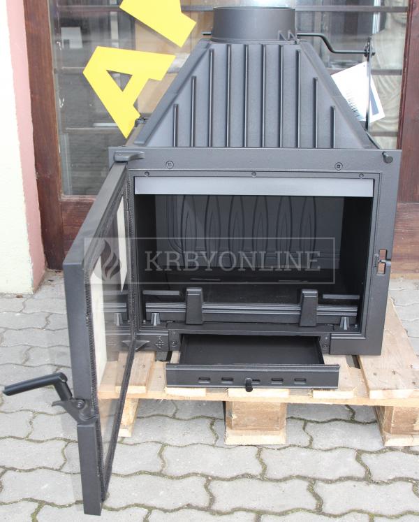 Kratki Zuzia PF teplovzdušná liatinová krbová vložka rovná krbyonline