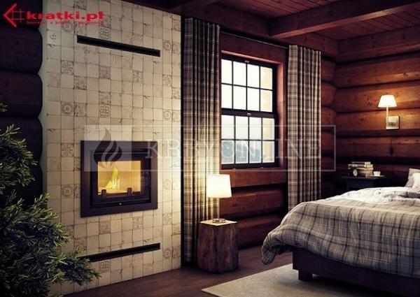 Kratki Zuzia 15 DECO W krbová vložka s teplovodným výmenníkom a dizajnovým sklom krbyonline