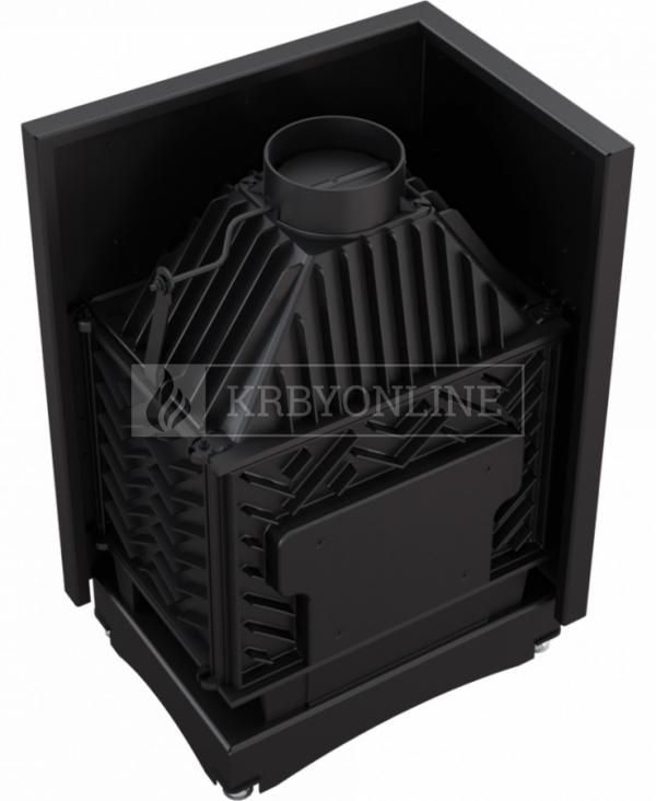 Kratki Zuzia EKO DECO BS L teplovzdušná krbová vložka ľavé bočné presklenie DECO sklo krbyonline