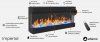 Aflamo Imperial 43 zabudovateľná závesná elektrická krbová vložka trojstranná čierna krbyonline