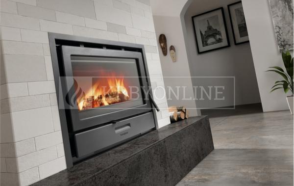 Hergóm C-12 liatinová krbová vložka s ventilátormi krbyonline