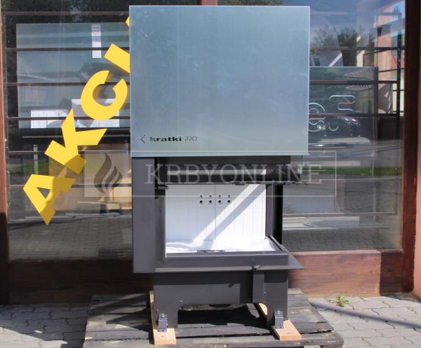 Kratki VNP 810/410 G výkonný rohový krb s výsuvným otváraním dvierok pravé presklenie krbyonline