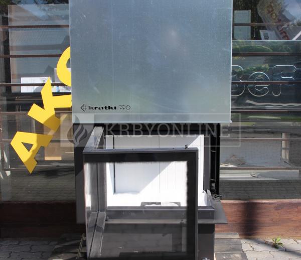 Kratki VNP 810/410 G výkonný rohový krb s výsuvným otváraním dvierok pravé presklenie krbyonline