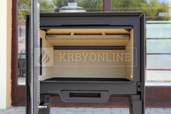 Hergóm GLANCE L voľne stojace liatinové krbové kachle krbyonline