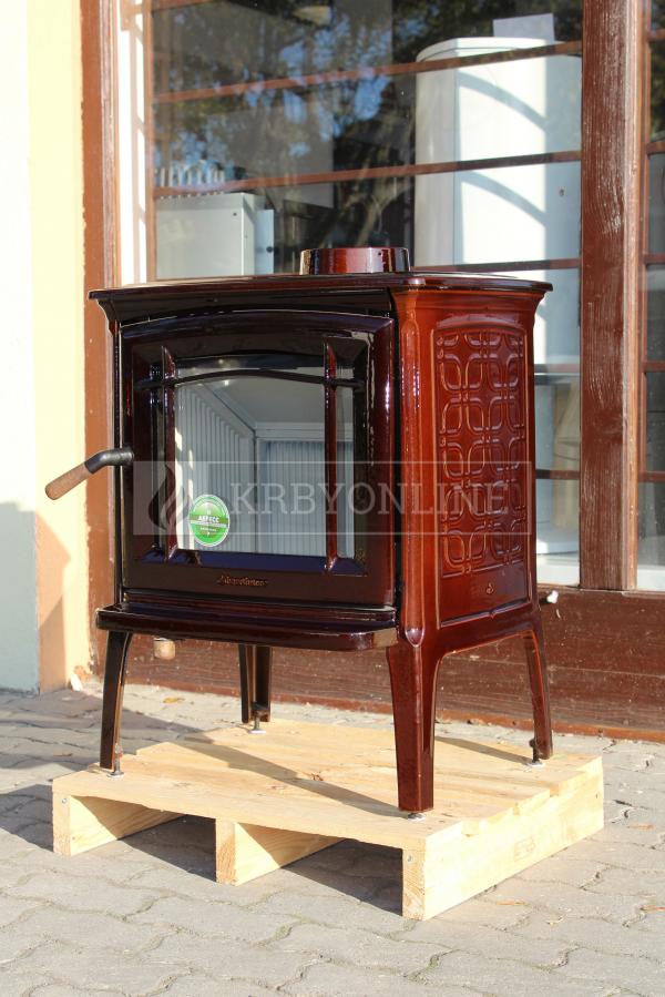 Hergóm CRAFTSBURY liatinové krbové kachle hnedý smalt krbyonline